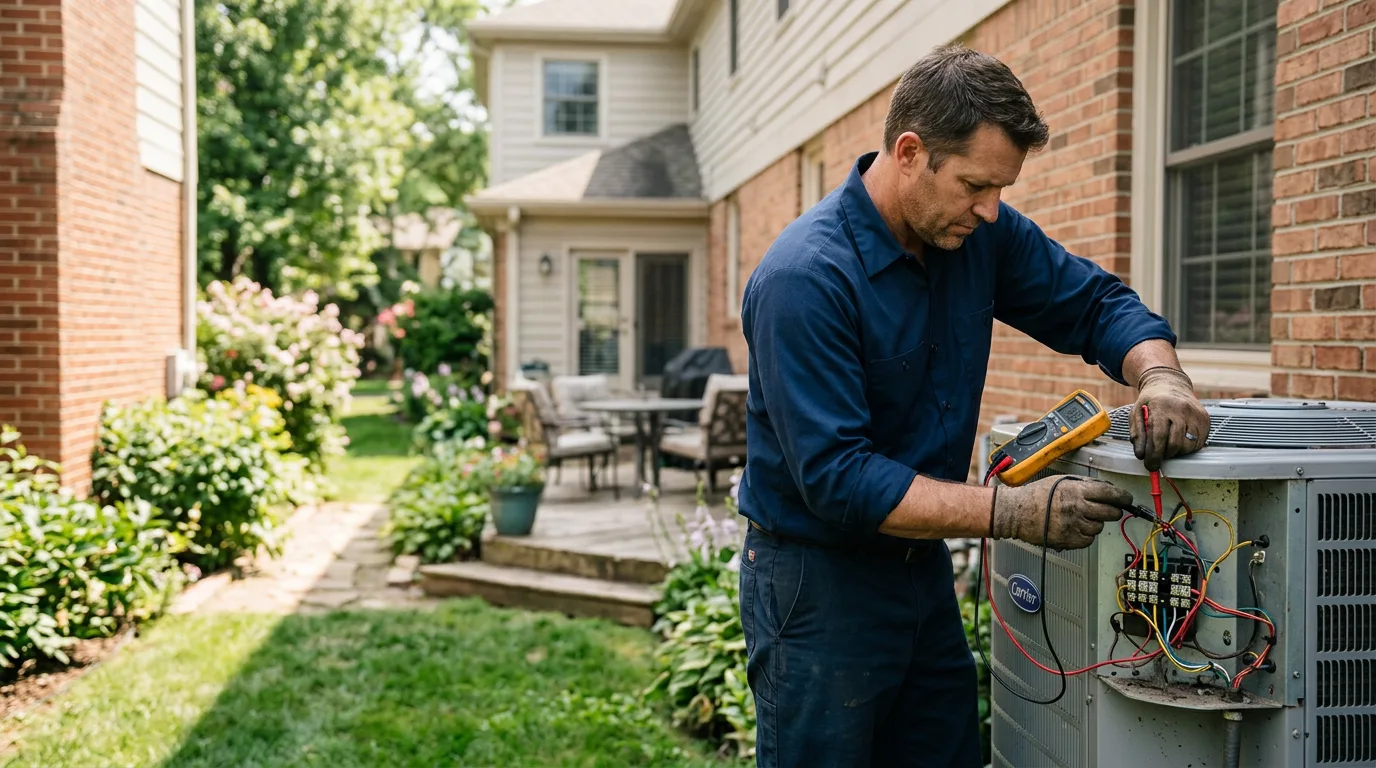 HVAC technician working near Kieler, WI